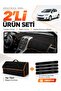 Toyota Auris E150 (2006-2012) Compatible Dashboard Cover + Tay Feather Trunk Bag + Sticker Set - To005