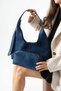 Suede Look Women's Shoulder Bag and Makeup Bag Hobo Bag Set - 3