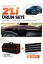 Dashboard Cover + Thai Feather Trunk Bag + Sticker Set Compatible with Peugeot 408 (2022-2026) - Pe033
