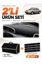 Kia Sephia (1995-1998) Compatible Dashboard Cover + Tay Feather Trunk Bag + Sticker Set - Ki015