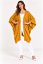Women's Bat Sleeve Single Layer Casual Knitwear Poncho Cardigan - 5
