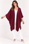 Women's Bat Sleeve Single Layer Casual Knitwear Poncho Cardigan - 3