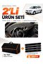 Seat Ibiza (2001-2008) Compatible Glove Box Cover + Tay Feather Trunk Bag + Sticker Set - Se003