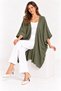Women's Bat Sleeve Single Layer Casual Knitwear Poncho Cardigan - 2