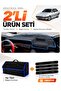 Fiat Tempra (1992-1997) Analog Console Compatible Dashboard Cover + Tay Feather Trunk Bag Set - Fi020