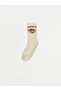 Quality Pieces from Çelebi Store: 3-Piece Cute Teddy Bear Embroidered Girls' Towel Socks - 5