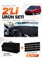 Fi̇at Doblo Fully Closed (2015-2023) Compatible Glove Box Cover + Thai Feather Luggage Bag + Sticker Set