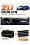 Renault Captur 2 (2019-2024) Compatible Glove Box Cover + Tay Feather Luggage Bag + Sticker Set - Re036 - 2