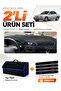 Volvo S40 (1996-2002) Compatible Glove Box Cover + Tay Feather Trunk Bag + Sticker Set - Vo001