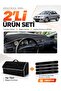 Mitsubishi Lancer (2003-2006) Compatible Glove Box Cover + Tay Feather Trunk Bag + Sticker Set - Mi013