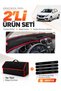Renault Symbol Short Type 1 (2013-2021) Compatible Glove Box Cover + Tay Feather Luggage Bag Set - Re016