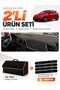 Seat Leon (2013-2020) Compatible Glove Box Cover + Thai Feather Trunk Bag + Sticker Set - Se006