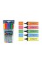 Highlighter Pen E-344 5 Pack Ed344P599 + Pensan Ballpoint Pen 1mm Colorful Set of 8 01003