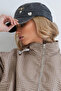 Women's anthracite hat with metal accessory alc-x15925 - 3