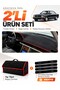 Mercedes W126-C126 (1979-1991) Compatible Glove Box Cover + Tay Feather Trunk Bag + Sticker Set - Mb017