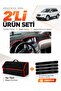 Subaru Tribeca (2005-2014) Compatible Glove Box Cover + Feather-Imitation Trunk Bag + Sticker Set - Su007