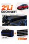 Renault Captur 1 (2013-2019) Compatible Glove Box Cover + Tay Feather Luggage Bag + Sticker Set - Re035