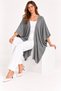 Women's Bat Sleeve Single Layer Casual Knitwear Poncho Cardigan - 2