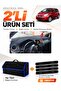 Nissan Note E12 (2009 and Later) Compatible Torpedo Cover + Tay Feather Luggage Bag + Sticker Set - Ni011