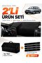 Fiat Albea (2005-2012) Compatible Dashboard Cover + Tay Feather Trunk Bag + Sticker Set - Fi003