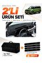 Ford Courier (2024-2027) Compatible Glove Box Cover + Feather-Textured Luggage Bag + Sticker Set - Fo037