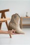 Women's Suede Look Embroidered Cowboy Boots Thick Heeled Western Casual Boots - 3