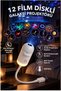 Galaxy Star Projector Night Light Planet Moon 12 Films Ceiling Projection Light Educational USB Plug-And-Play