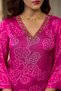 Premium Gaji Satin 3 Piece Suit Set for Women with Dupatta & Pants | Indian Ethnic Wear | Salwar Suit for Women | Kurti Pant Dupatta Set | Bandhani Printed Suit | Festive, Wedding & Party Wear - 5