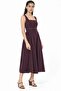 Busem Square Neck Belted Midi Dress - 5