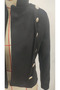 Women's judge collar button detailed short suede jacket - 5