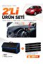 Nissan Note E12 (2009 and Later) Compatible Torpedo Cover + Leather Trunk Bag + Sticker Set - Ni011