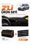 Opel Zafira (1999-2003) Compatible Glove Box Cover + Leather Trunk Bag + Sticker Set - Op017