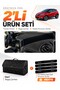 Renault Captur 1 (2013-2019) Compatible Glove Box Cover + Leather Luggage Bag + Sticker Set - Re035