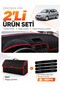 Volkswagen Polo Poled (2001-2009) Compatible Glove Box Cover + Leather Trunk Bag Set - Vw019