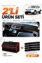 Nissan Qashqai J11 (2013-2020) Compatible Glove Box Cover + Leather Trunk Bag + Sticker Set - Ni017