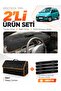Renault Twingo (1998-2000) Compatible Glove Box Cover + Leather Trunk Bag + Sticker Set - Re050