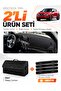 Nissan Juke (2020-2023) Compatible Glove Box Cover + Leather Trunk Bag + Sticker Set - Ni022