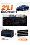 Subaru Impreza (2000-2007) Compatible Glove Box Cover + Leather Trunk Bag + Sticker Set - Su003
