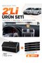 Toyota Avensis T270 (2009-2015) Compatible Glove Box Cover + Leather Trunk Bag + Sticker Set - To004
