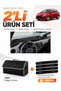 Glove Box Cover + Leather Trunk Bag + Sticker Set Compatible with Toyota Yaris (2014-2019) - To026