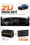 Daci̇a Duster 1St Generation Facelifted (2013-2017) Compatible Glove Box Cover + Leather Trunk Bag Set - Da009