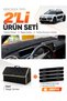 Glove Box Cover + Leather Luggage Bag + Sticker Set Citroen Cactus (2014-2017) Compatible - Ci017