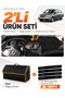 Glove Box Cover + Leather Luggage Bag + Sticker Set Compatible with Chevrolet Aveo T250 (2006-2011) - Ch008