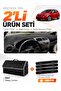 Seat Leon (2005-2012) Compatible Glove Box Cover + Leather Trunk Bag + Sticker Set - Se005