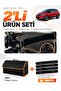 Renault Captur 1 (2013-2019) Compatible Glove Box Cover + Leather Luggage Bag + Sticker Set - Re035
