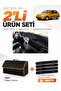 Fiat Palio (1999-2005) Compatible Glove Box Cover + Leather Trunk Bag + Sticker Set - Fi002