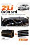 Ford Focus 3.5 Station Wagon (2014-2018) Compatible Glove Box Cover + Leather Trunk Bag Set - Fo012