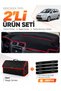 Glove Box Cover + Leather Luggage Bag Set Compatible with Ford C-Max (2003-2010) Long Cover - Fo002