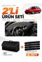 Seat Cordoba (2001-2008) Compatible Glove Box Cover + Leather Trunk Bag + Sticker Set - Se003
