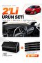 Hyundai İ30 (2012-2016) Compatible Glove Box Cover + Leather Trunk Bag + Sticker Set - Hu005